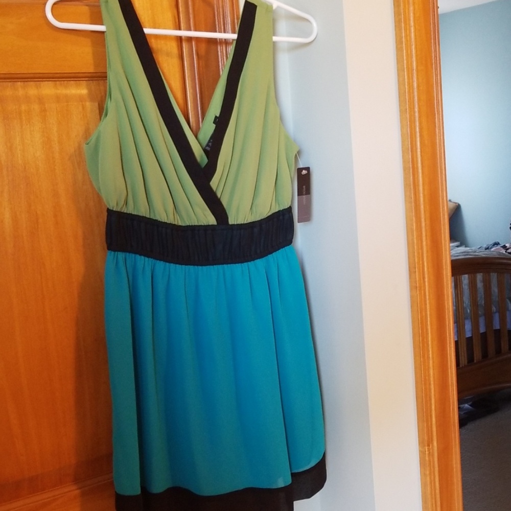 Womens Bisou Bisou sleeveless dress top size M